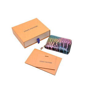 Louis Vuitton Zippy Coin Wallet Case Exotic Leather Multicolore